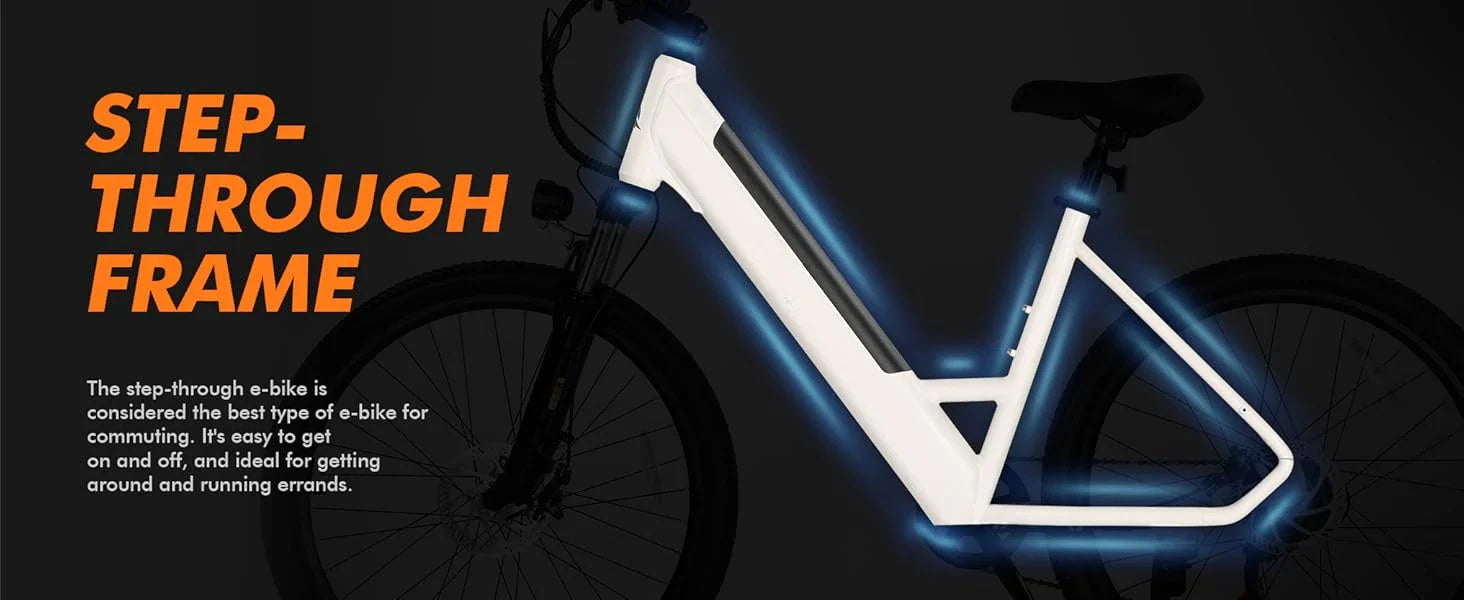 eBike Boys 750W Electric Bike - Step-Through Frame, 36V Battery